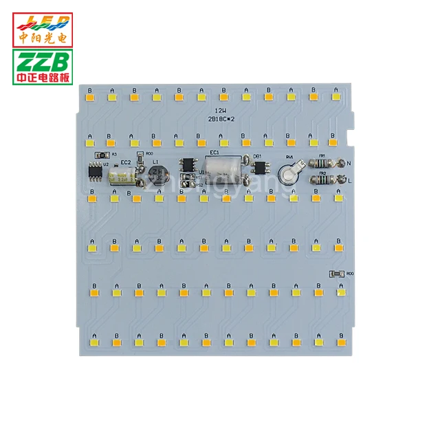DOB AC85-265V PCBA 12W 18W double color SMD Flicker Free for LED panel light zhongyang