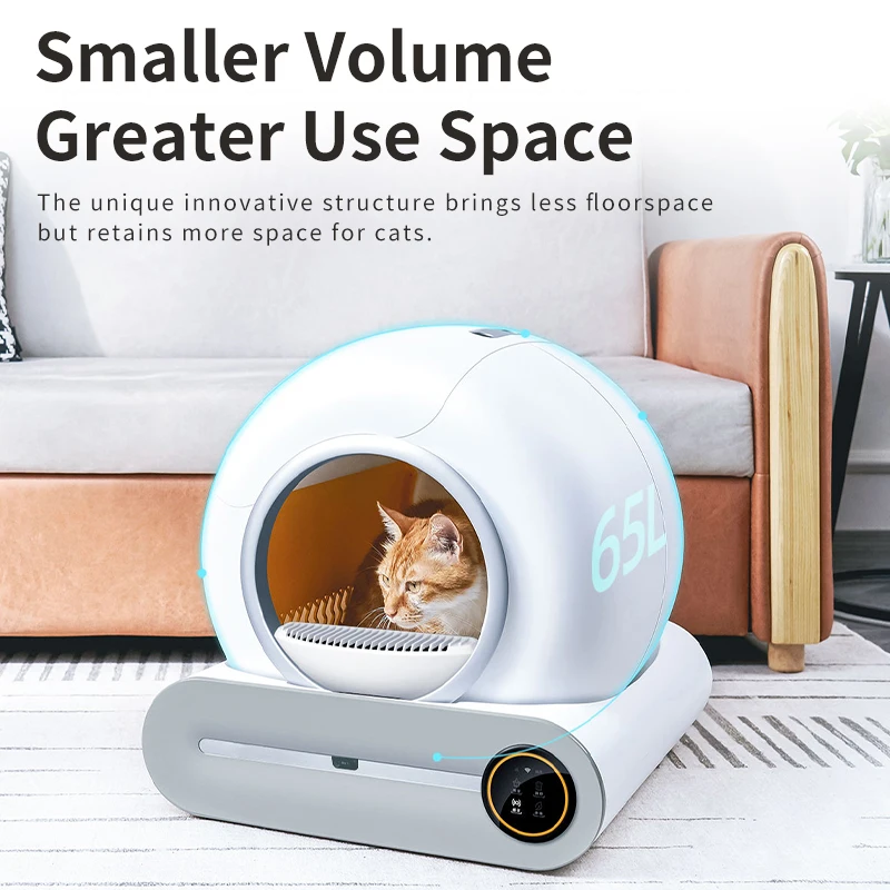 WiFi APP Control  Cat Toilet Smart Self Cleaning Cat Litter Box Automatic Litter Toilet Sandbox