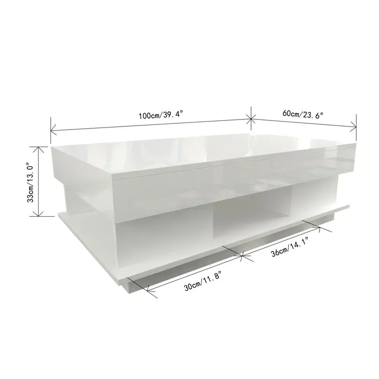 Nordic minimalist small apartment living room modern coffee table combination balcony corner stand