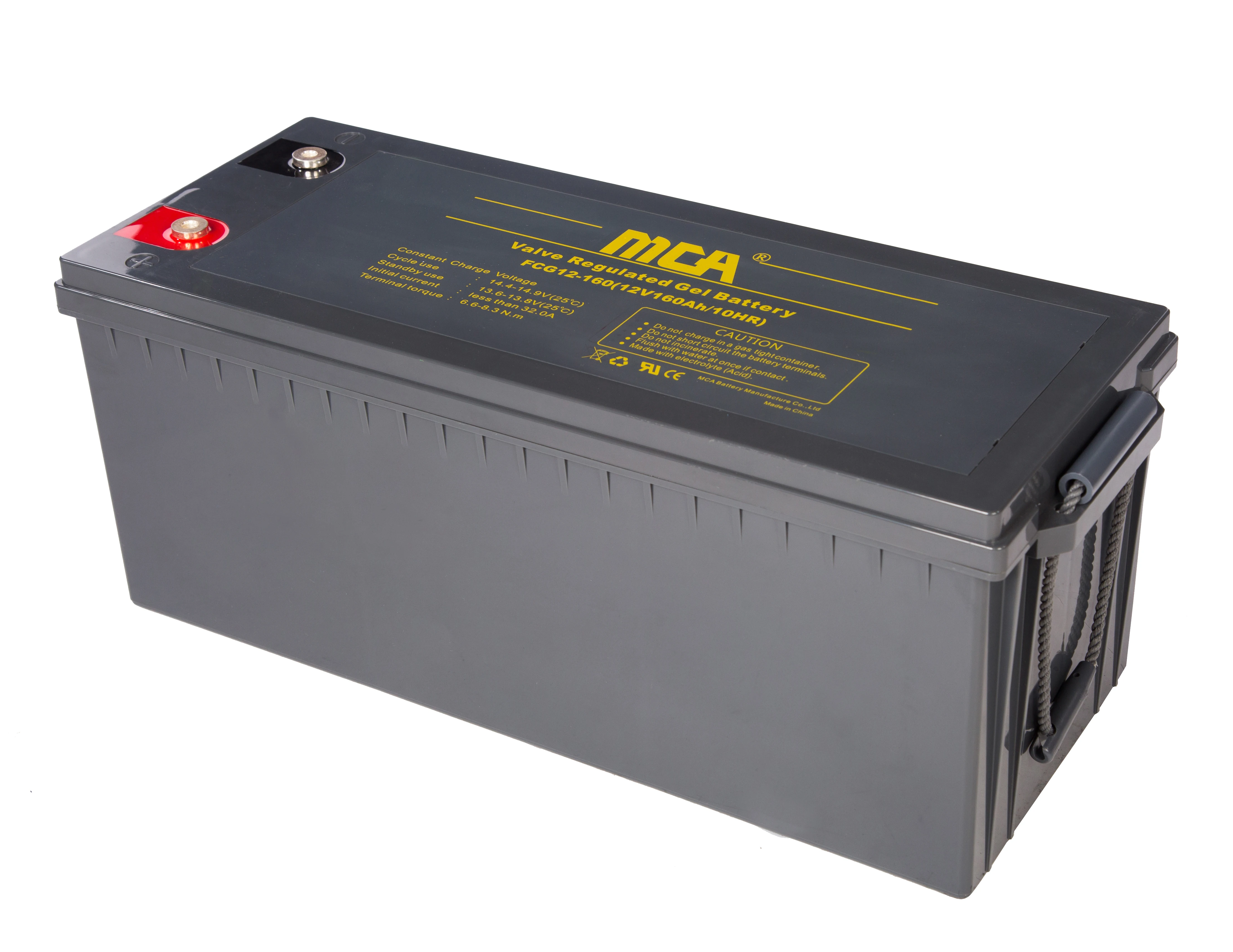 MCA Rechargeable Solar GEL Battery 12v 80Ah 100Ah 150Ah 200ah 250Ah VRLA Solar Energy Storage Lead Acid Batteries