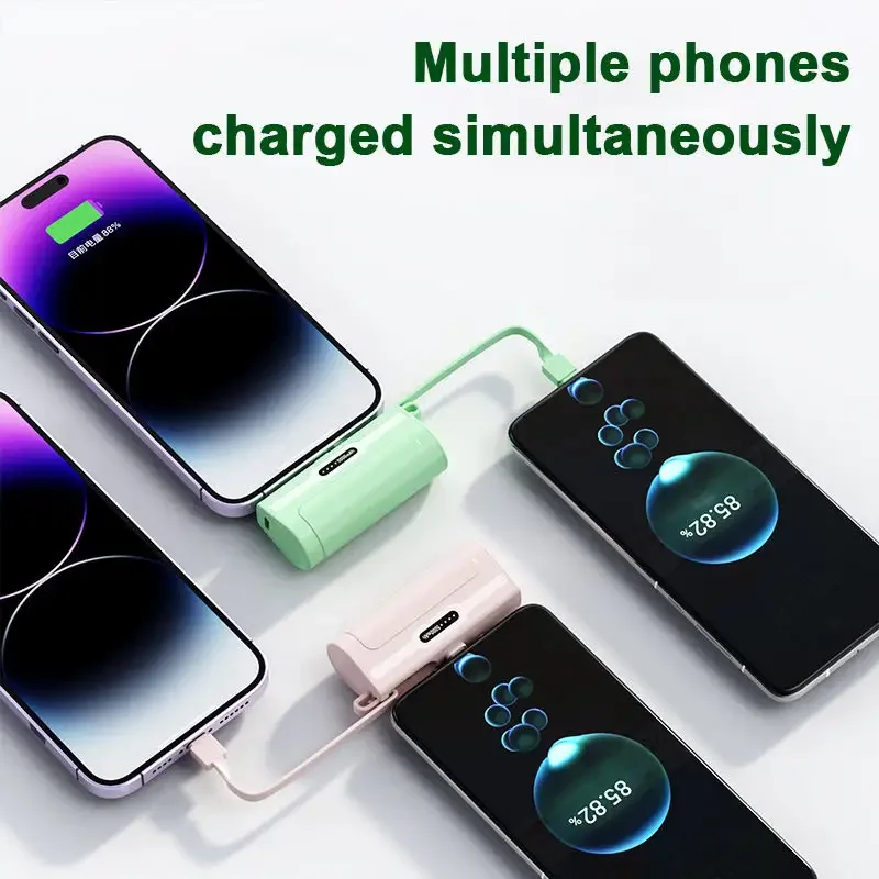 Portable Creative Capsule Mini Power Banks Mobile Charger 4000mah Mobile Phone Outdoors Emergency Batterie Externe Powerbank
