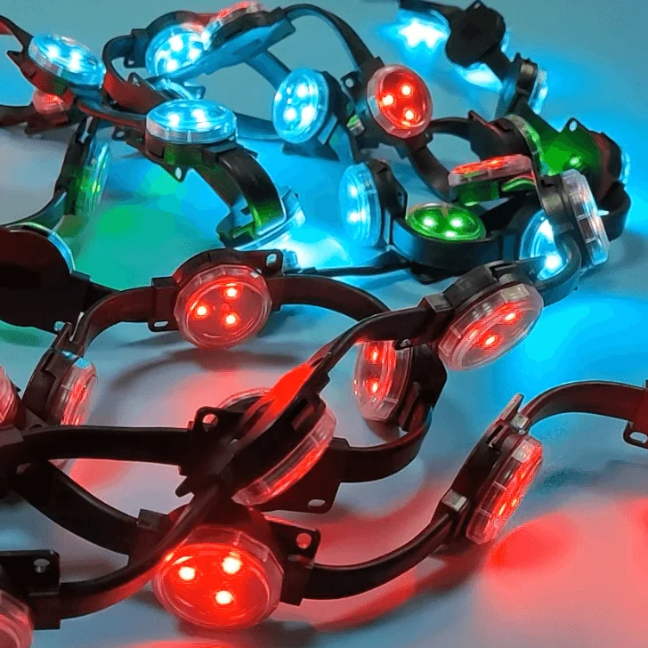 IP67 full color DMX512 high brightness 38mm pixel led point light waterproof outdoor