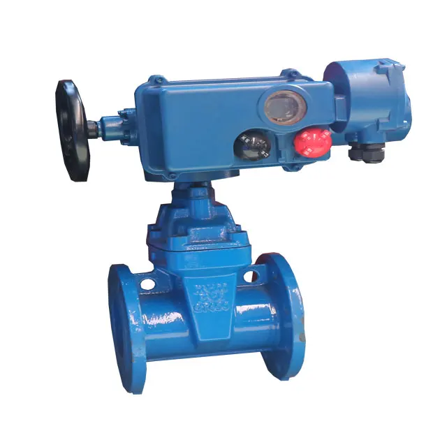 OEM ODM Electric Actuator 4-20mA 380V DC24V Modbus Flange Link Hydraulic Gate Valve WCB Ductile Iron DN200 PN10 Low Price