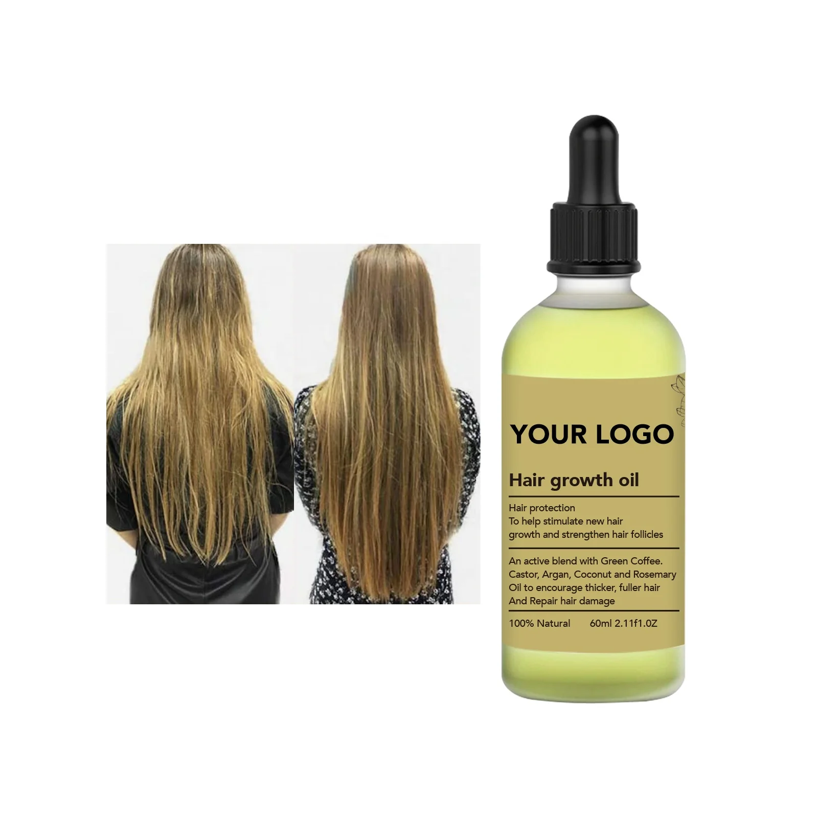 Hot Sale  Wholesale Customization hair oils for hair growth in bulk oil hair growth organic rosemary essential oil