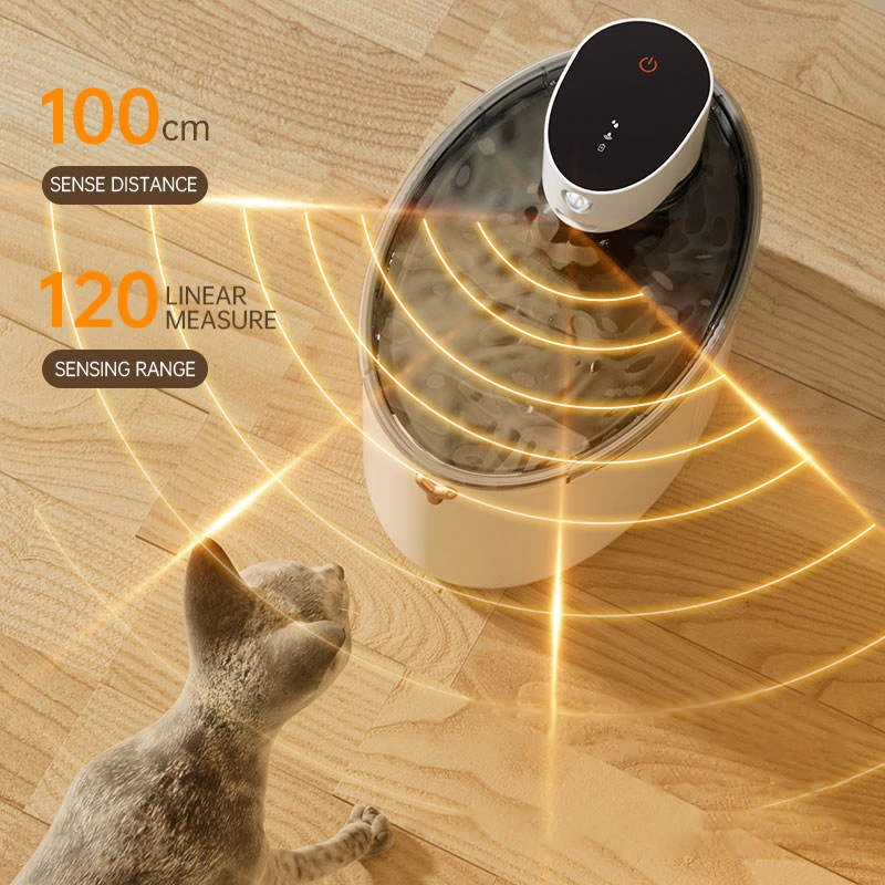 Wholesale Manufactory 2.5L 4000mAh Wireless Sensor Cat Dispenser Pet Smart Automatic Drinking Water Cat Fountain