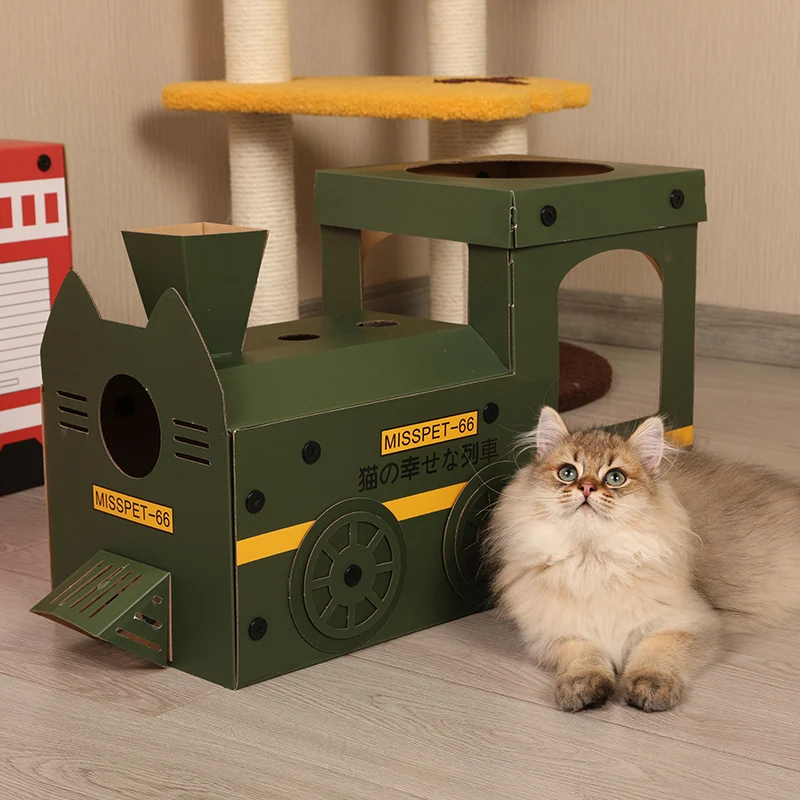 Автомобильная чесалка для кошек, картонная Когтеточка «сделай сам», игрушки для кошек, товары для дропшиппинга 2021