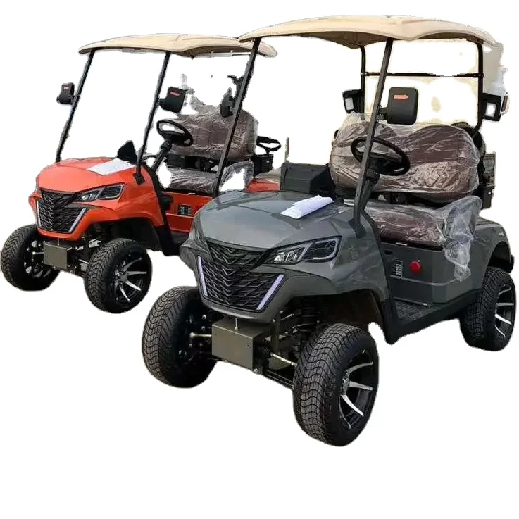 WELIFTRICH 4+2 6 seaters passengers Electric Golf Cart 4 wheel Rain Covered lithium battery with golf basket