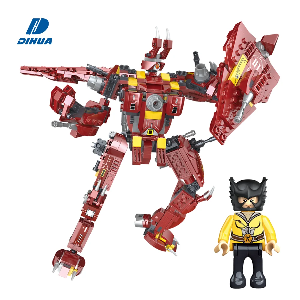 Экшн-фигурки игрушечные блоки крутой красивый птеродактил трансформирующий строительный блок Кукла динозавр строительный блок динозавры для детей