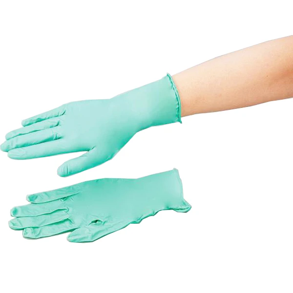 Manufacturer of waterproof industrial car repair gloves green disposable powder free nitrile gloves