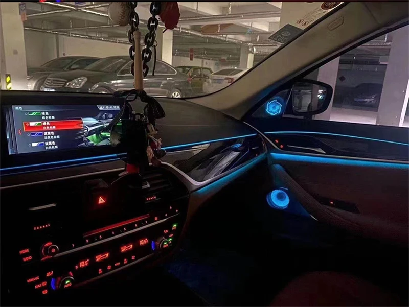 Easy installation fit for BMW new 5 series G38 G30 door panel speaker diamond dome tweeters synchronized with car light