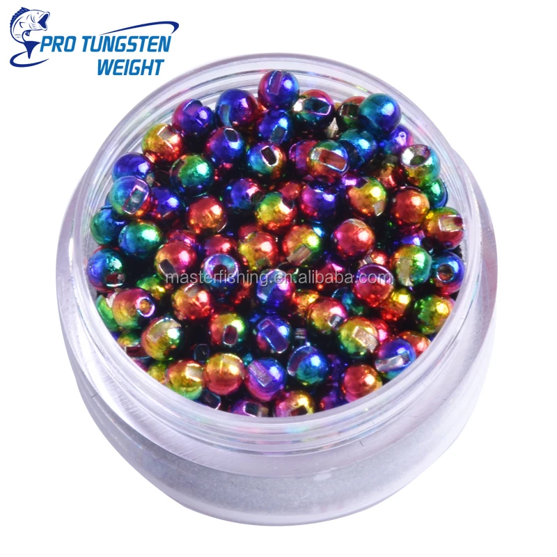 Pro Tungsten Weight Plated Slotted Tungsten Beads Bulk Tungsten Beads Bulk 100  For Fly Fishing For Fly Fishing Flies