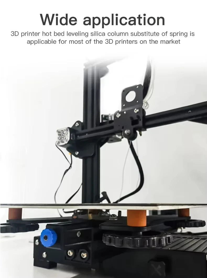 Official 4pcs 3D Printer Silicone Solid Spacer High Temperature Hot Bed Leveling Column for CR10 Ender3 3d  Parts