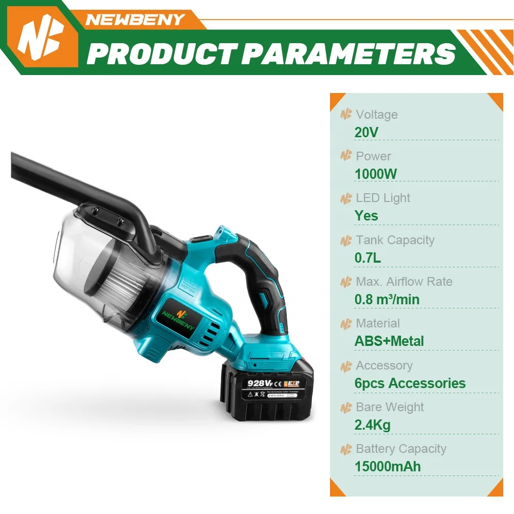 1000W Cordless Handheld Electric Vacuum Cleaner Powerful Rechargeable Household Indoor Cleaning Tools For Makita 18V Battery