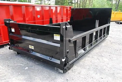 4T-6m3 customized made back dump gate skip container garbage  bin waste sorting and recycling hook lift bin