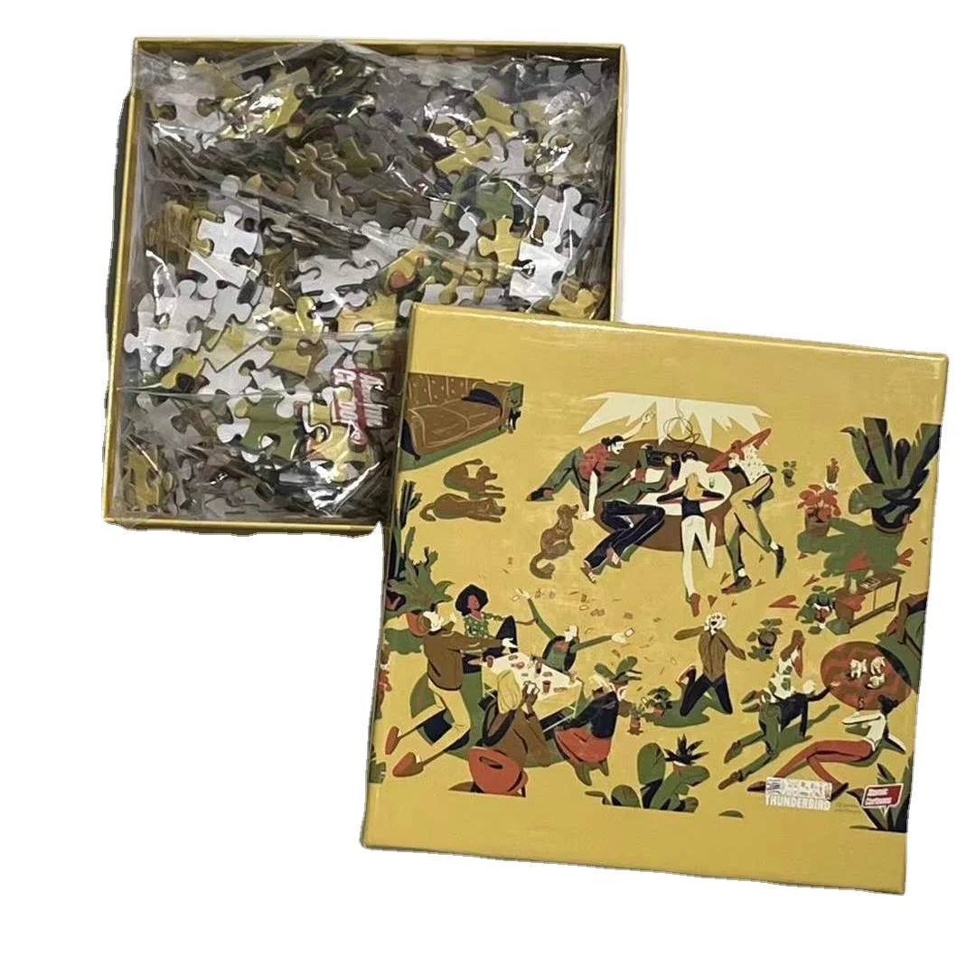 high quality personalized puzzle game 100 500 1000 pieces jigsaw puzzle for adult kids