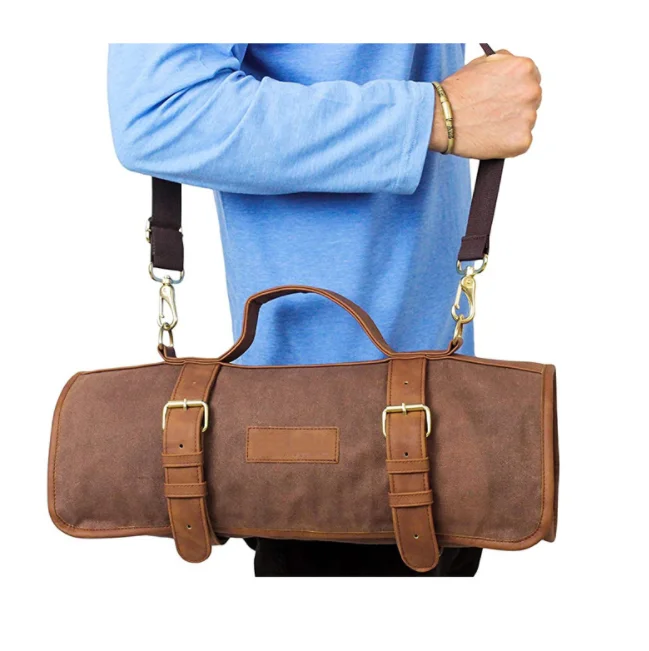 Multi-function Barista Tools Storage Bag Camping Coffee Kit Storage Bag Coffee Tool Accessories Bartender Tools Roll Storage Bag