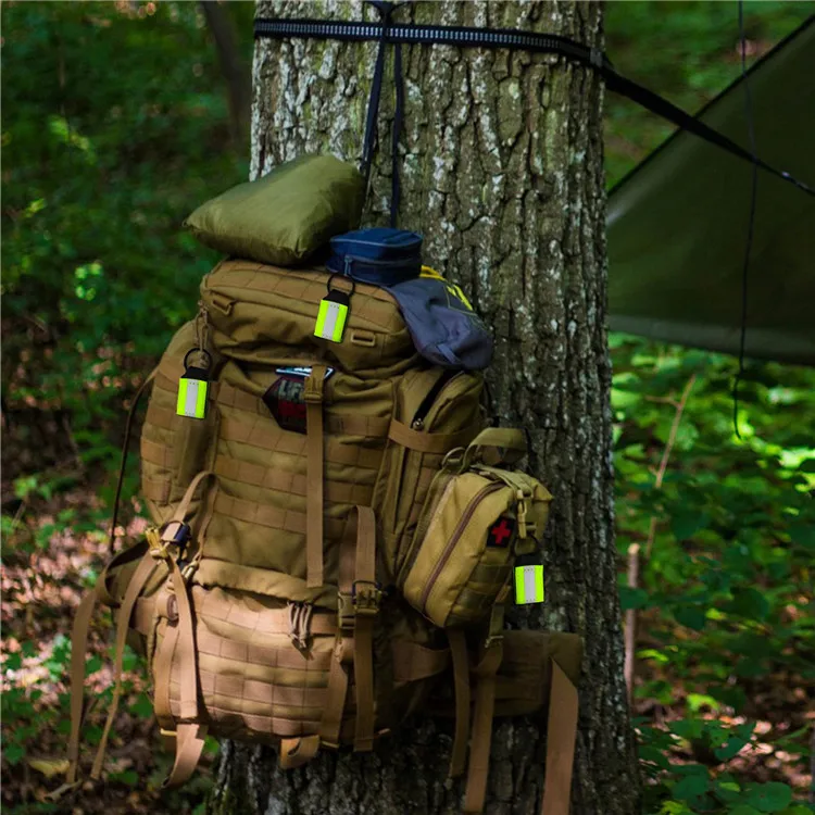 Светоотражающие бирки для брелоков отражающие мешки собачий ошейник рюкзак на молнии школьный куртки