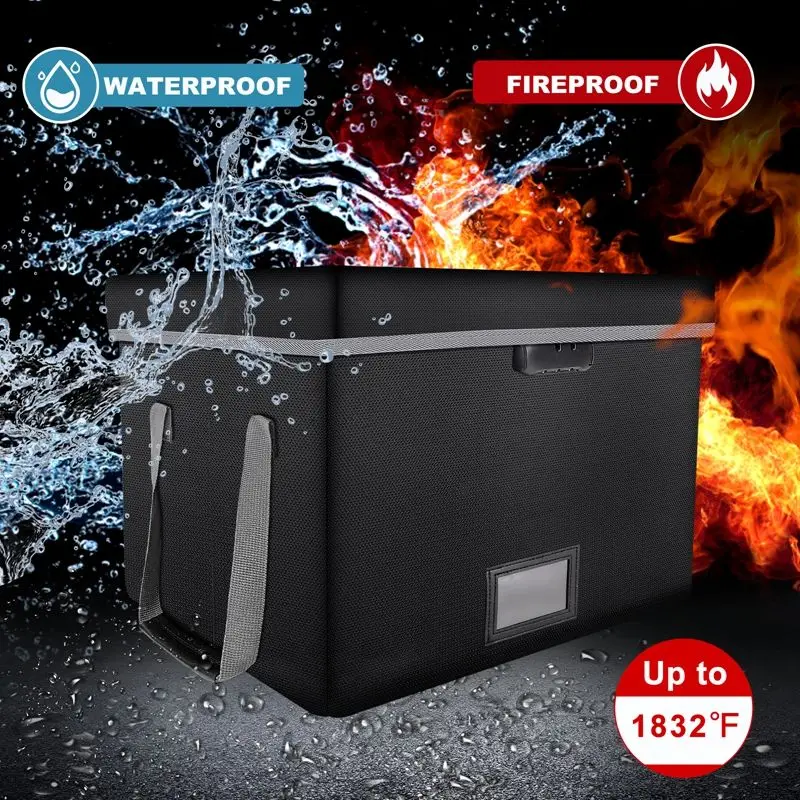 Custom Logo Portable Filing Cabinet Boxs Collapsible Storage Organizer Office file filing box
