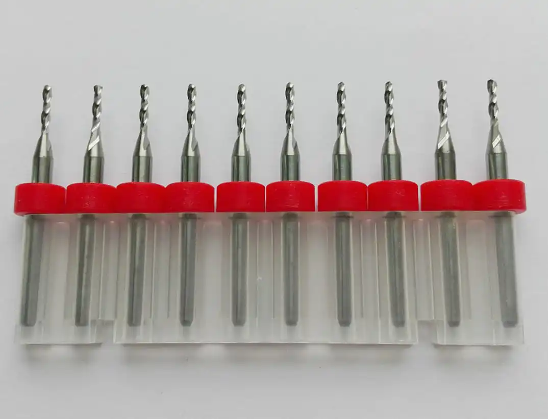 CNC Router Bit Set 0.8-3.175mm  /Metal PCB router bits Drill Bits  / Solid carbide drill bit