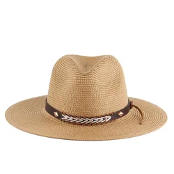 2023 New Summer Fashion Woven Tourism Beach Hat Outdoor Travel Sun Protection Leisure Breathable Straw Hat