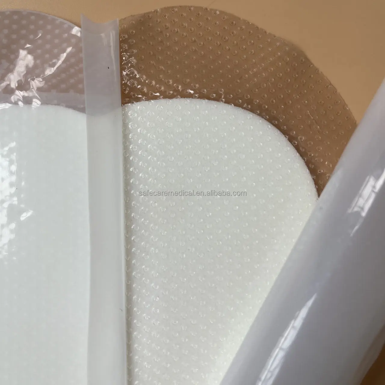 Medical-grade Silicone Foam Dressing with Border 18cmx18cm Sacrum Wound Healing Dressings