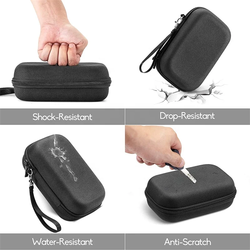 Custom Electronic Cable Organizer Bag-EVA Hard Drive Travel Case - Waterproof and Portable Charger Case USB Cord Organizer