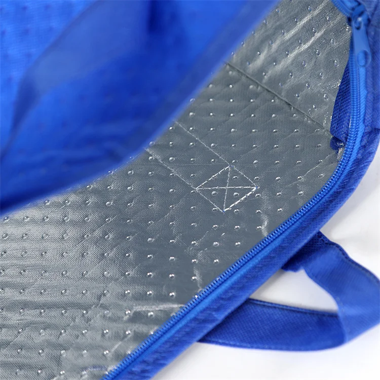 Grocery Food Delivery Extra Large Non Woven Insulated Tote Food Bag Sac Cooler Bag Catering Food Thermal Tote Bag