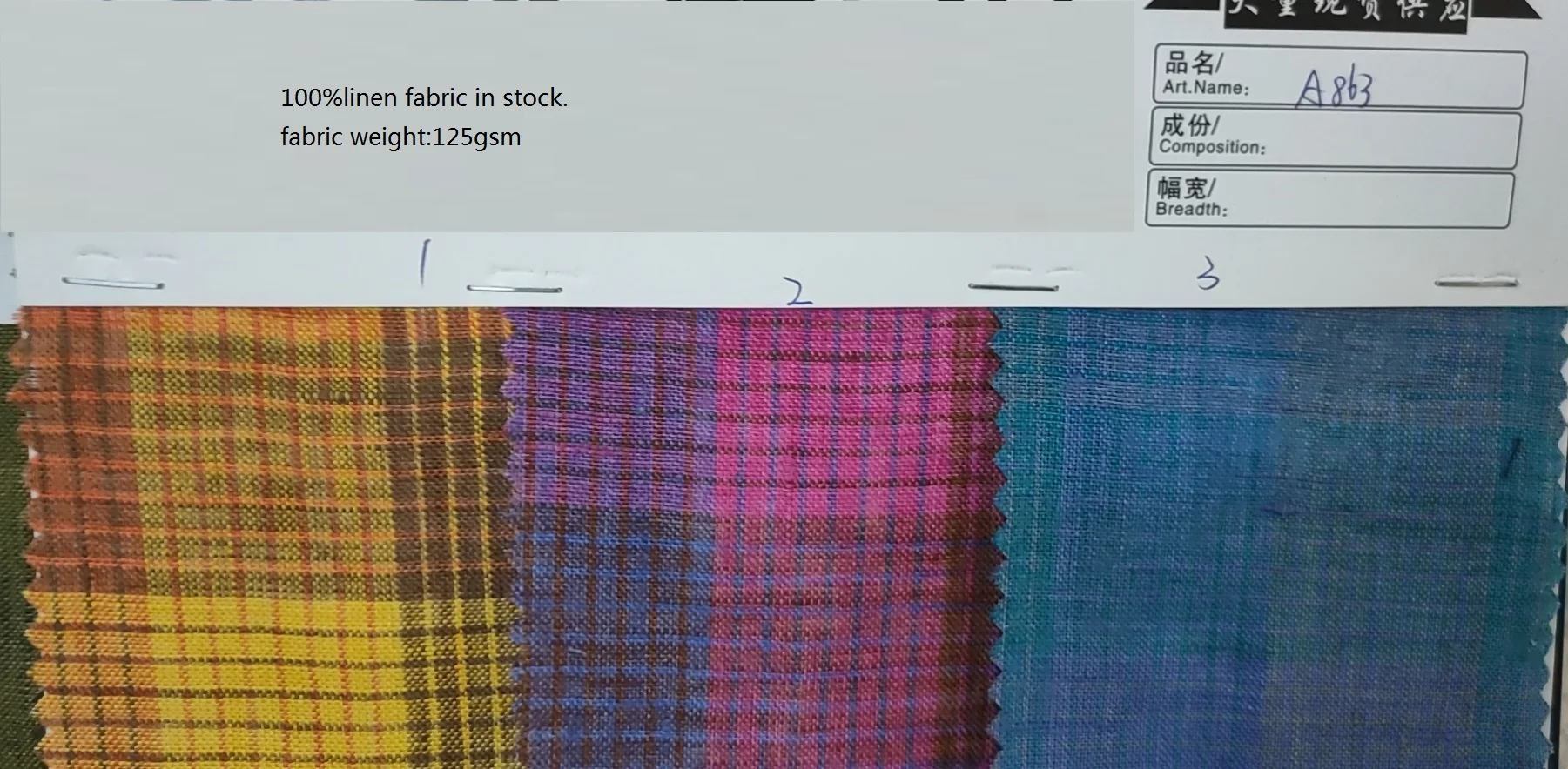 
100% linen /; cotton /viscose fabric in stock 