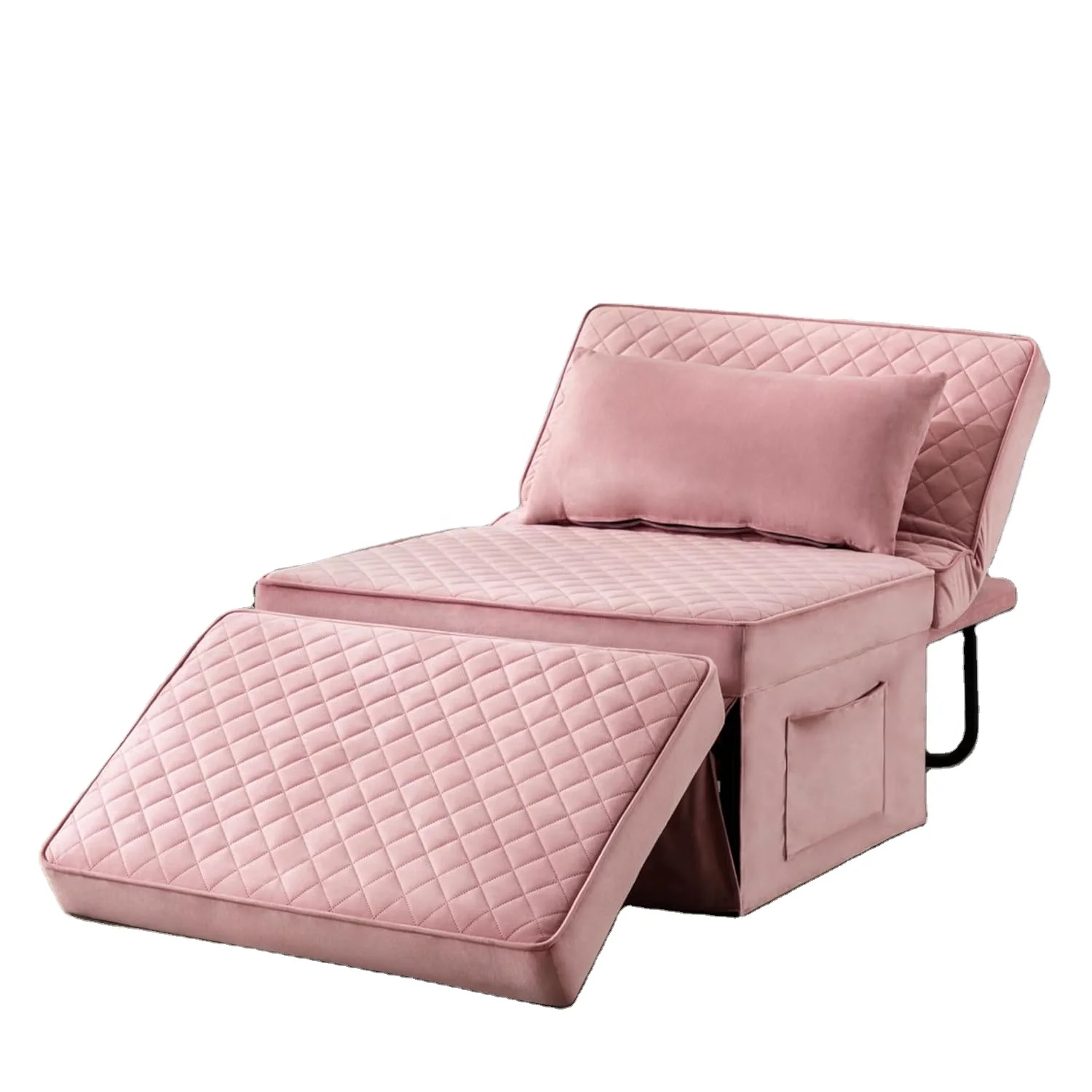 4-в-1 дышащий постельный диван-кровать складной многофункциональный подставка для ног кровать помещений на открытом воздухе с регулируемой спинкой