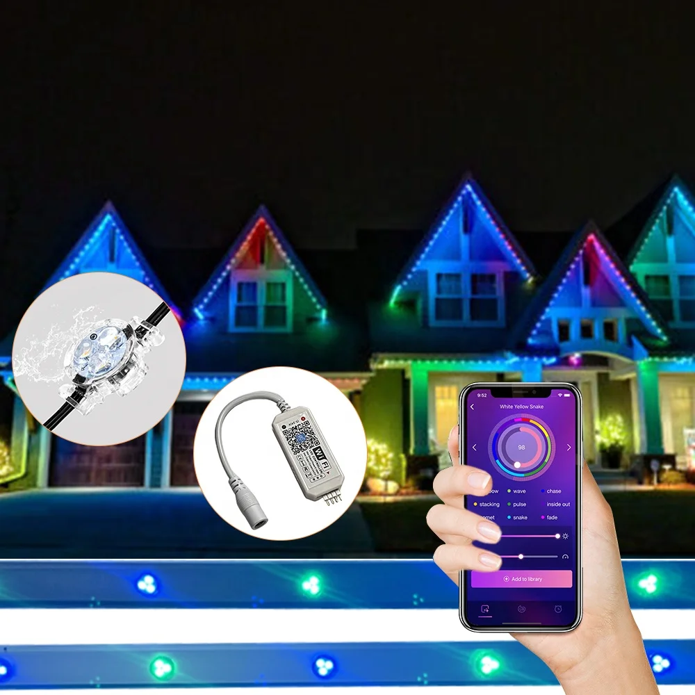 Световые светодиодные пиксели 30 мм точечные объективы dmx серийные квадратные 5 см 12 В smd5050 пиксельные огни