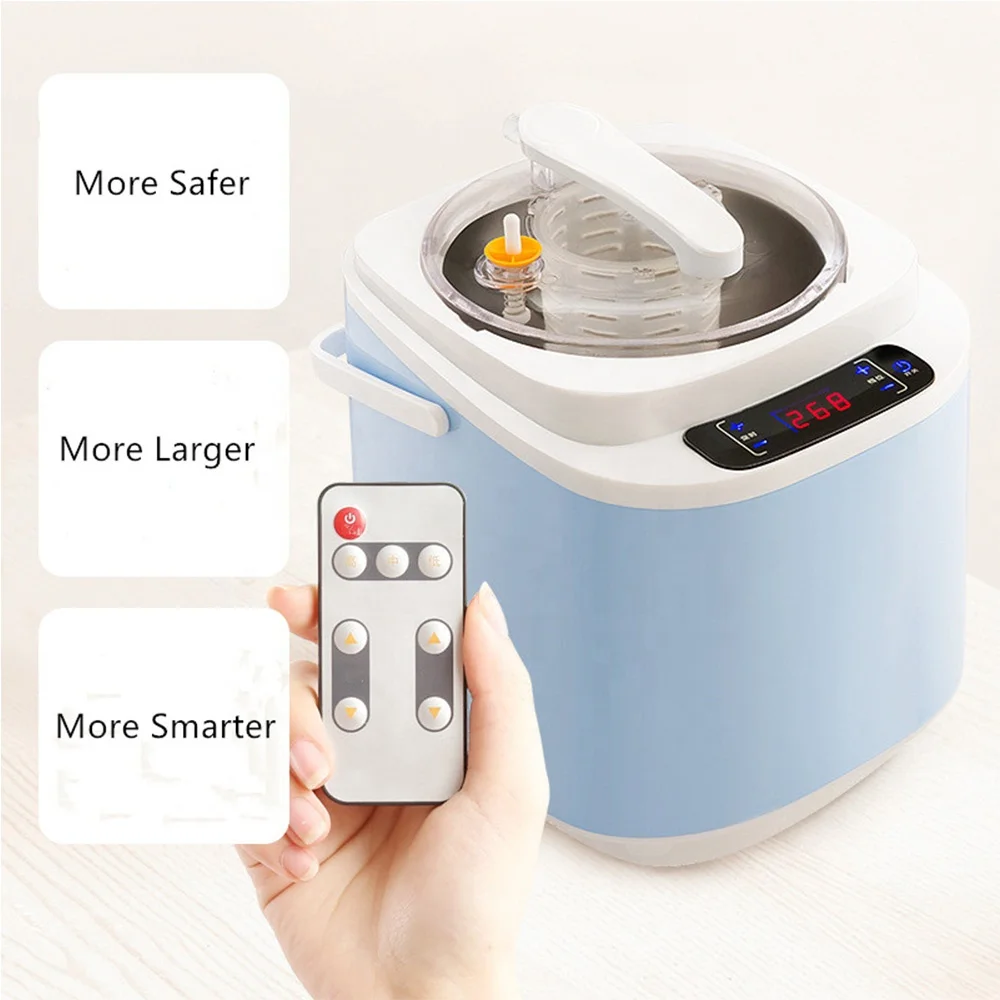 Sauna Steamer Portable Pot 2 Liters, Stainless Steel Steam Generator with Remote Control SPA Fumigation Machine