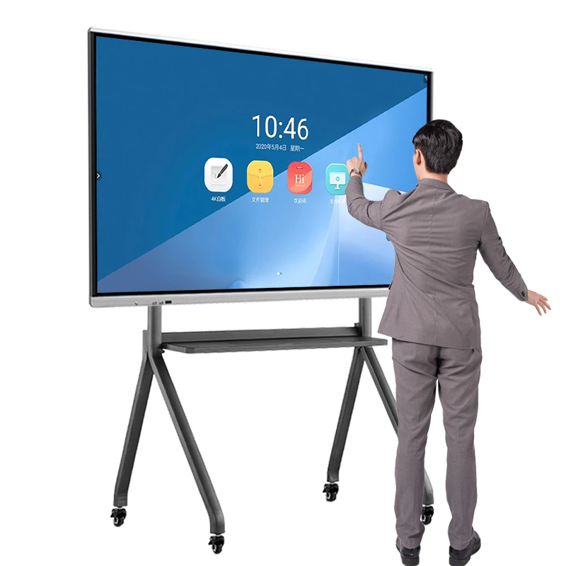 85 86 inch finger multi touch screen lcd display classroom electronic smart interactive white board