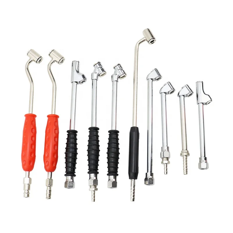 Professional Iron Tire  Inflation Tool Metal American Inflatable Connecting Rod With Multi-Length Snap-on Tire Air Chuck