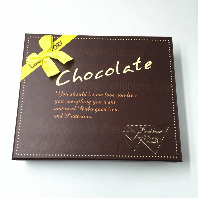 Luxury food packaging empty honey sweet chocolates box
