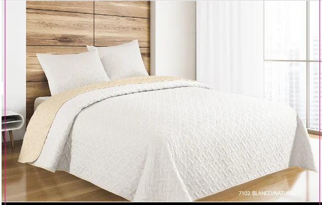 Ultrasonic 3 Pieces Quilt Set Lightweight Bedspread Bed Cover Coverlet Set with Pillow Shams