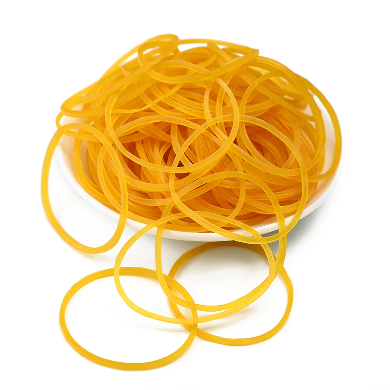 Wholesale Elastic Transparent Natural Rubber Bands for hair Office School Home Supplies