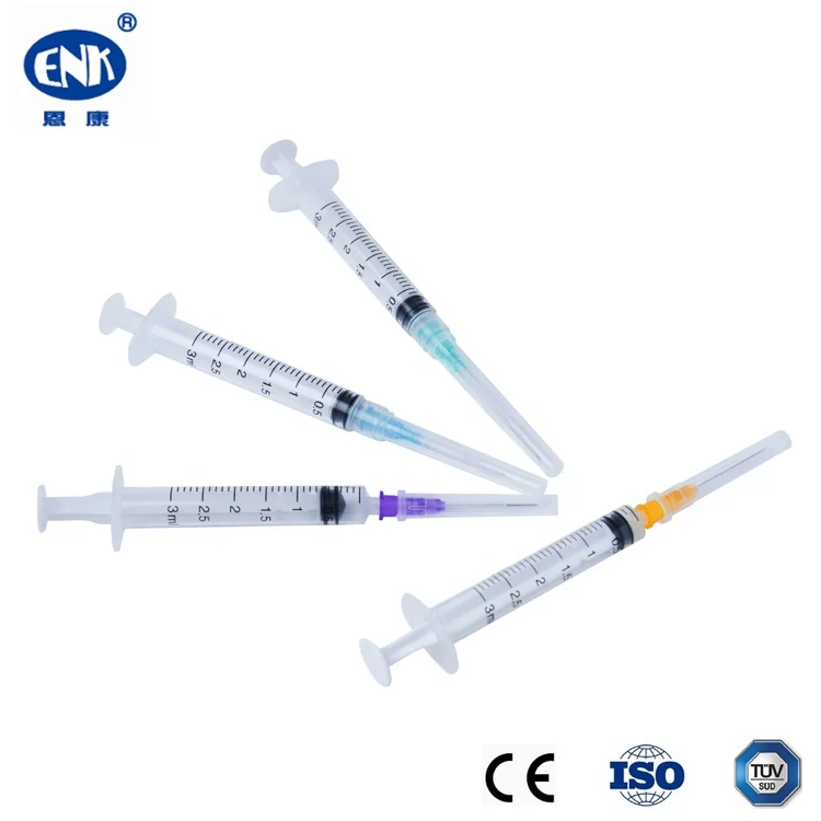 Chinese-Prices Sterile Hyperdermic Disposable 3mm 3 cc Syringes