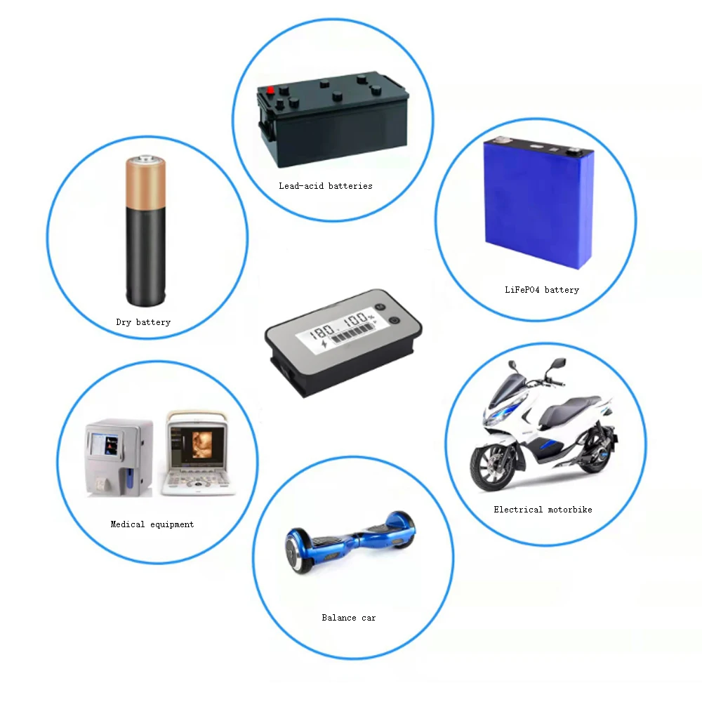 Тестер емкости литиевых батарей Taidacent, водонепроницаемый, 72 В, 60 в, 48 В, 24 В, 12 В