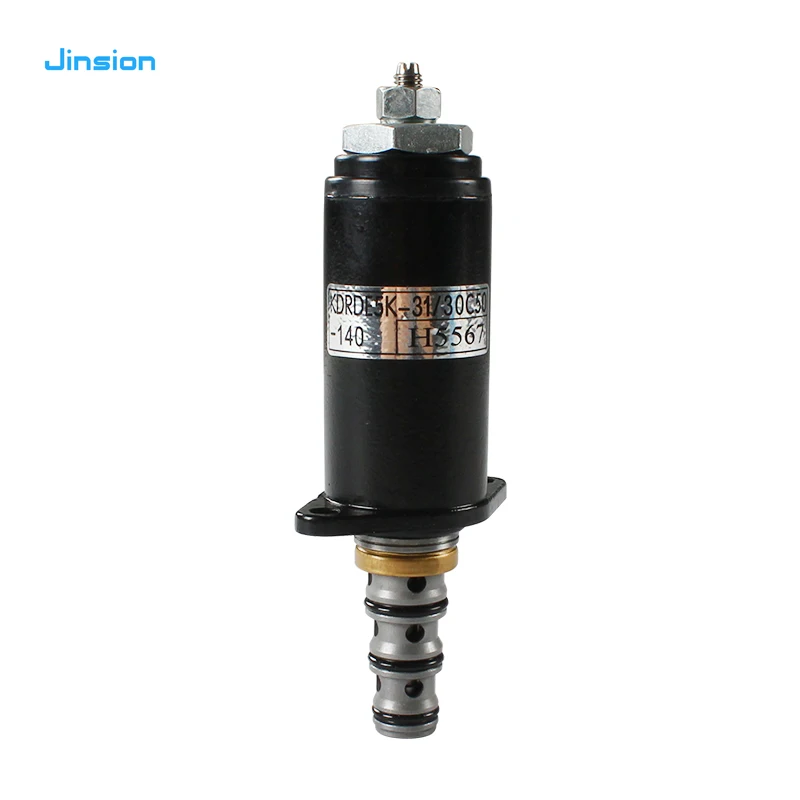JINSION Excavator Spare Parts SY215 KDRDE5K-31/30C50-140 Hydraulic Pump Solenoid Valve for SANY 215