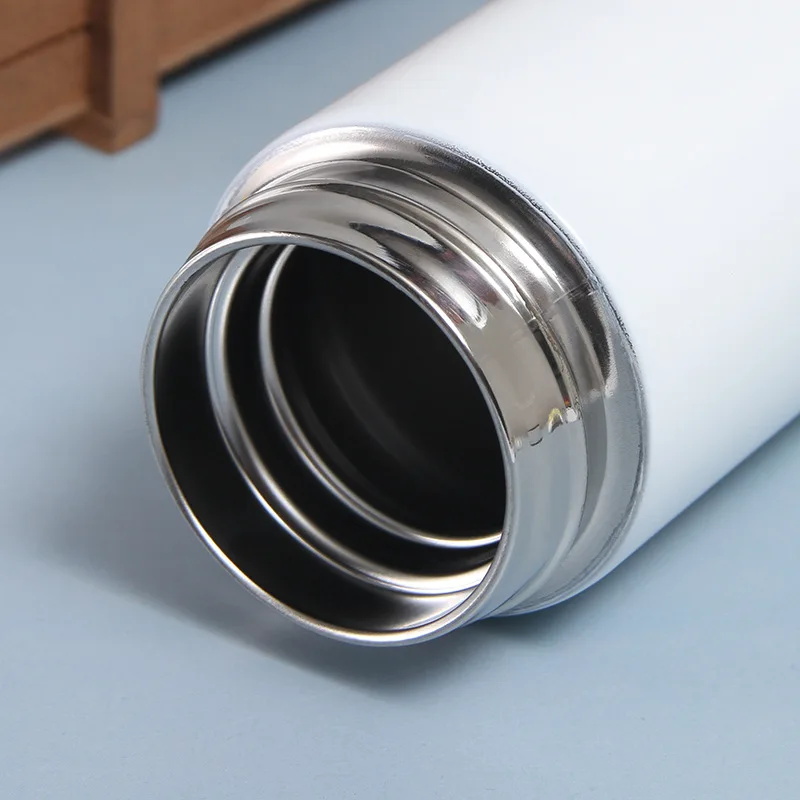 Intelligent Temperature Measurement LED Touch Display Temperature Straight Cup Lovers Cup Creative Business Gift Thermos Cup