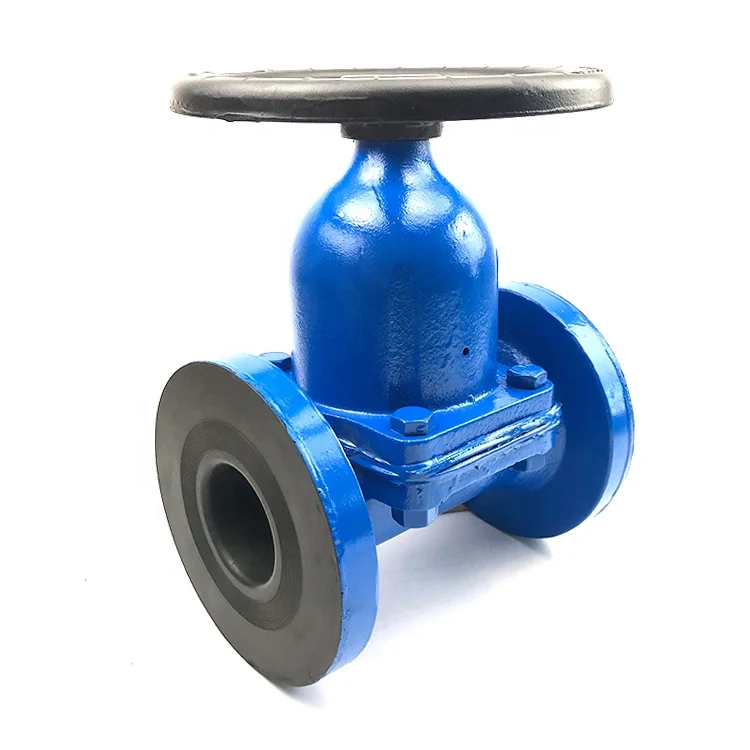 Natural Rubber Lined Cast Iron Diaphragm Valve DN80 for Industry