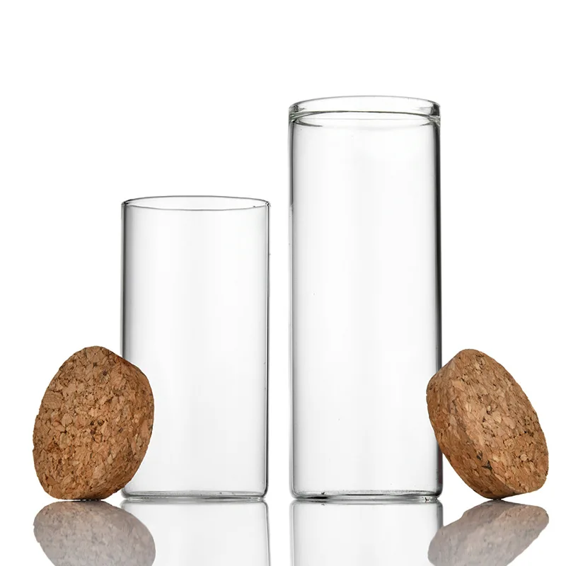 cork bottle 100ml Glass Vials large test tube With Cork Stopper 47mm Bottle Diameter
