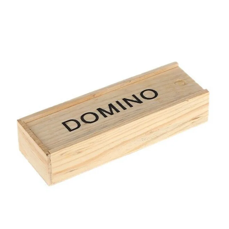 Domino Wholesale High Quality Educational Toys Games Domino Set Double Six Wooden Domino for Adult