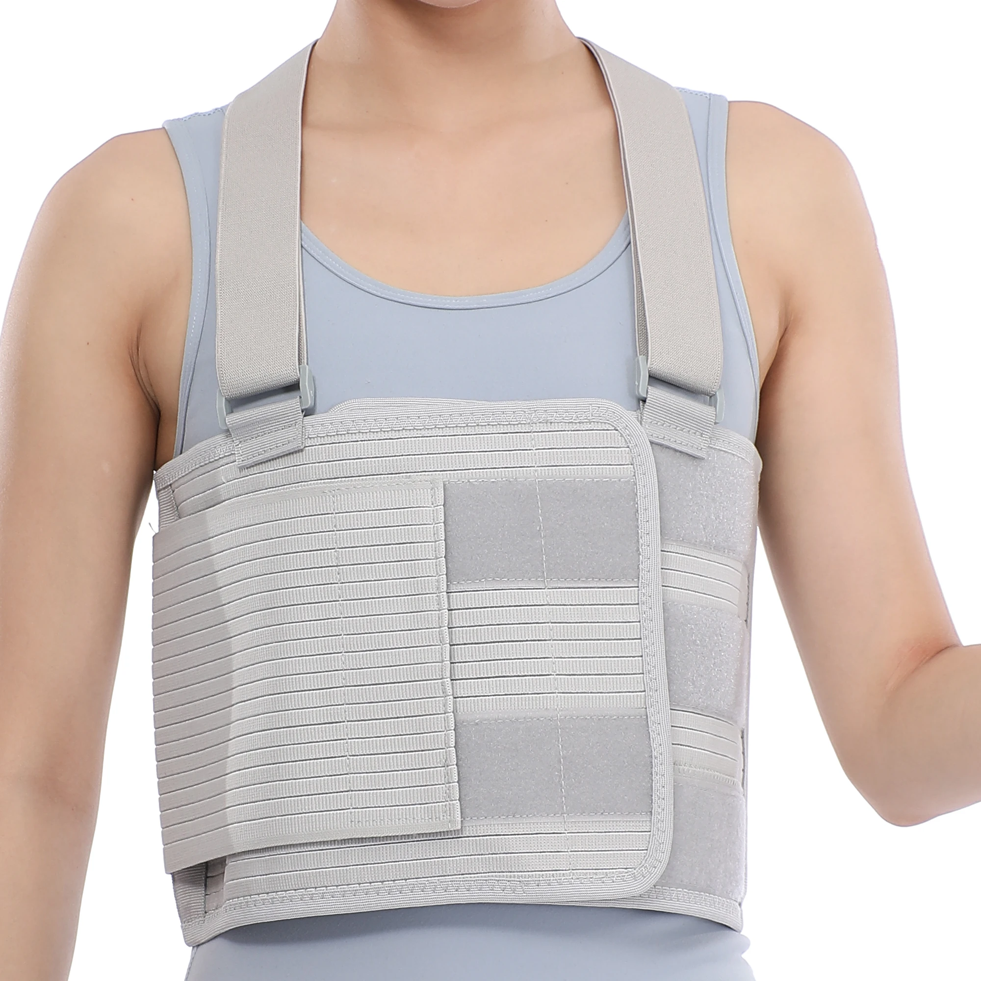 Elastic Rib Support Belt For Rib Injury Chest Binder Brace for Cracked Ribs Chest Compression Wrap for Bruised Compression