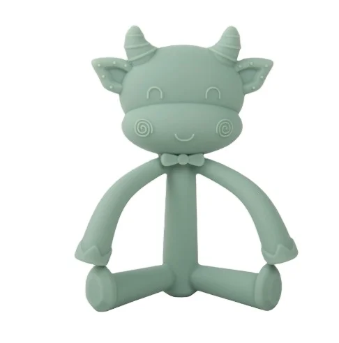 Custom food grade silicone teething Chewing BPA Free Teething Toy Soothes gums Baby Silicone Teether