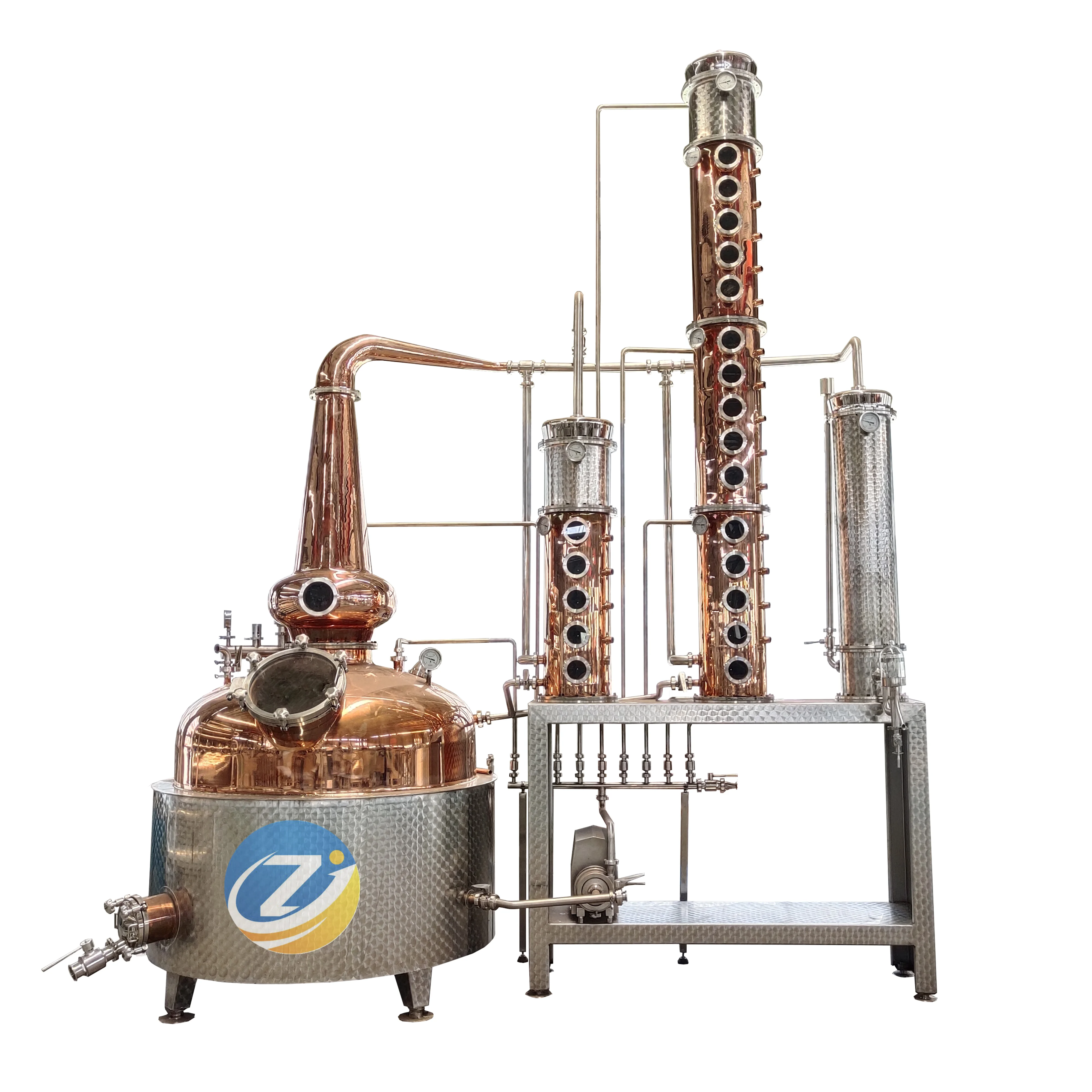 whisky distillation equipment copper distiller vodka distillery for sale