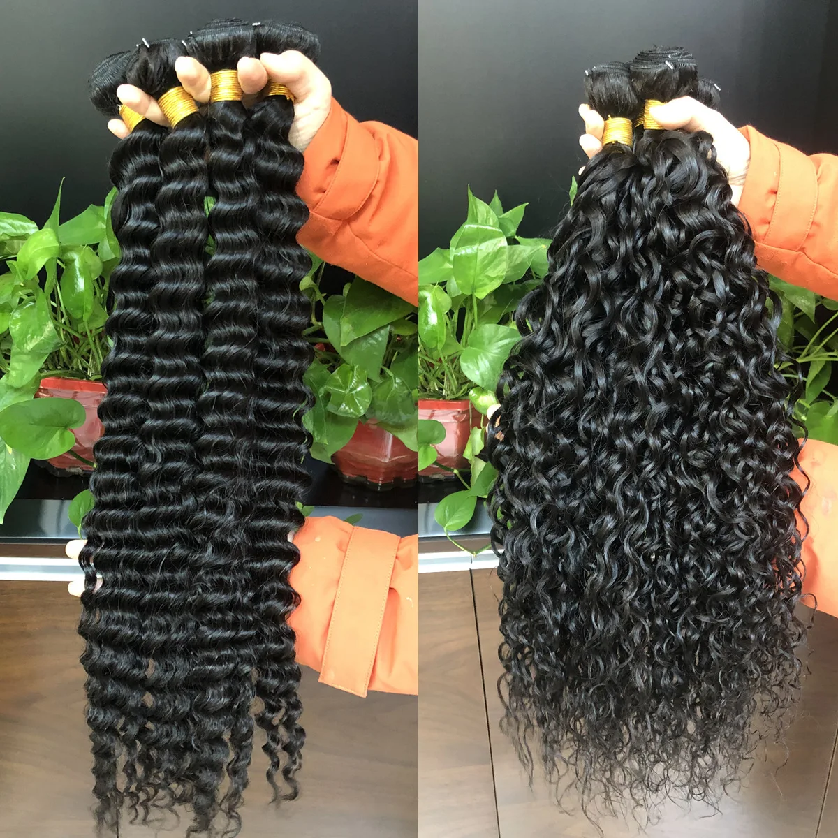 Cuticle Aligned Deep Wave Hair  , Top Quality Deep wave Bundles,  Wholesale Virgin Brazilian Hair