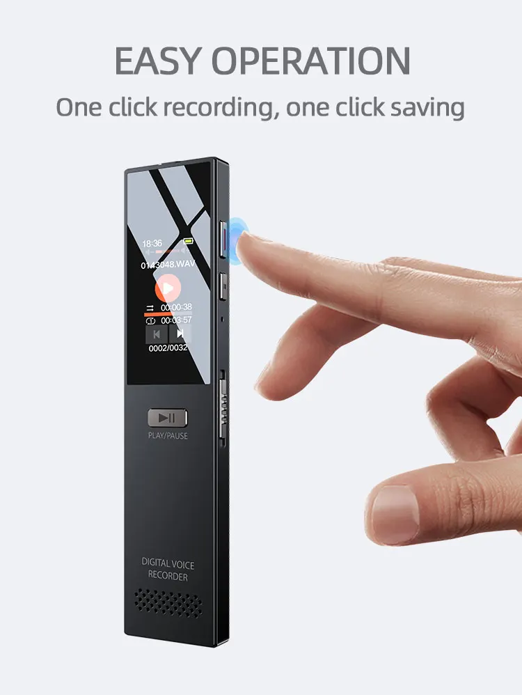 portable recording pen Digital Sound Audio Dictaphone Voice Activated Recording Device With Playback
