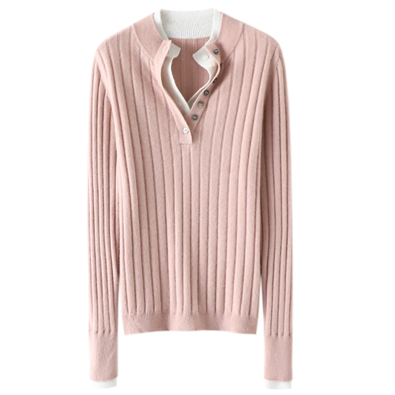 knitted bottom jumper  autumn and winter sweater cashmere women