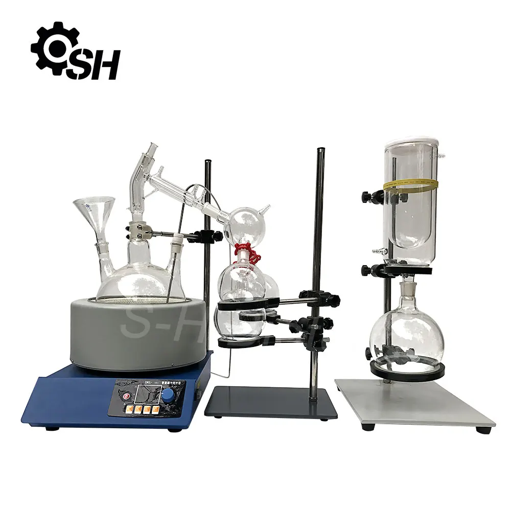 Glass Lab Equipment Vacuum Distillation System Kit 2L 5L 10L 20L Short Path Distillation